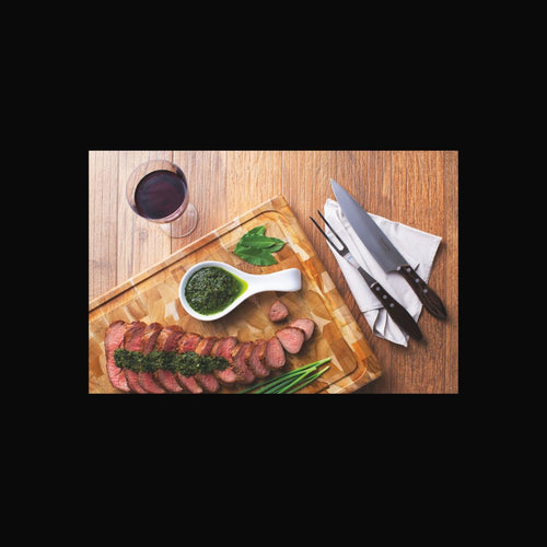 Tábua para Churrasco Tramontina em Madeira Teca Envernizado 50 x 38 cm
