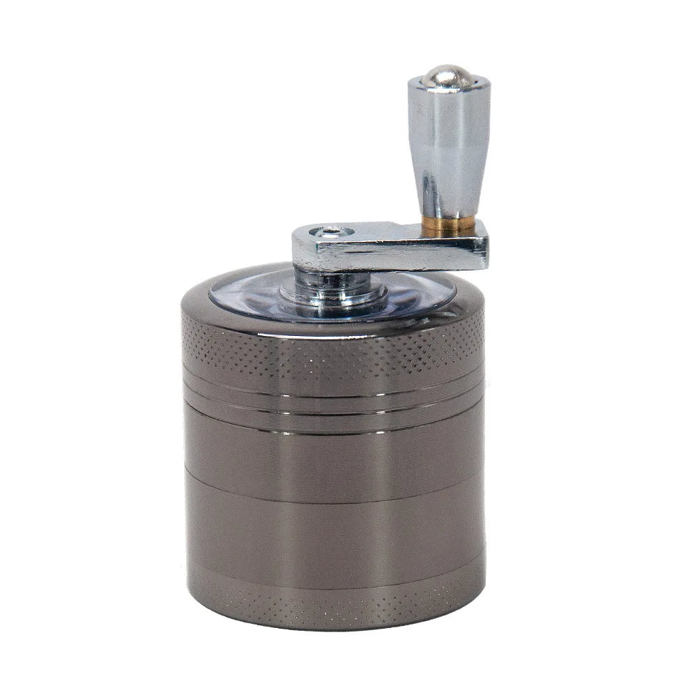 New 4-layer Tobacco Grinder 40MM Manual Metal Zinc Alloy Herb Mill Spice Crusher Smoke Grinder Crusher Hand Crank Miller