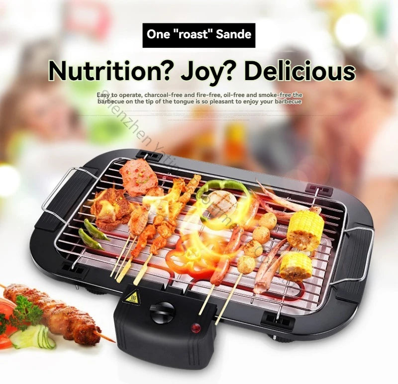 Smokeless Electric Barbecue Korean Non-stick Electric Barbecue Grill Electric Grill Grill Barbecue Machine Teppanyaki Stove