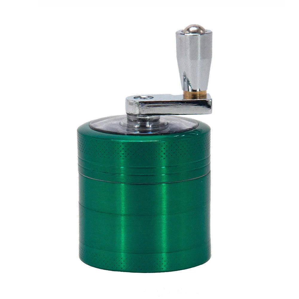 New 4-layer Tobacco Grinder 40MM Manual Metal Zinc Alloy Herb Mill Spice Crusher Smoke Grinder Crusher Hand Crank Miller