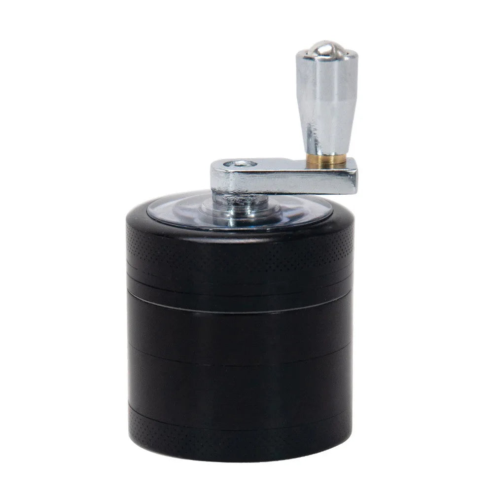 New 4-layer Tobacco Grinder 40MM Manual Metal Zinc Alloy Herb Mill Spice Crusher Smoke Grinder Crusher Hand Crank Miller