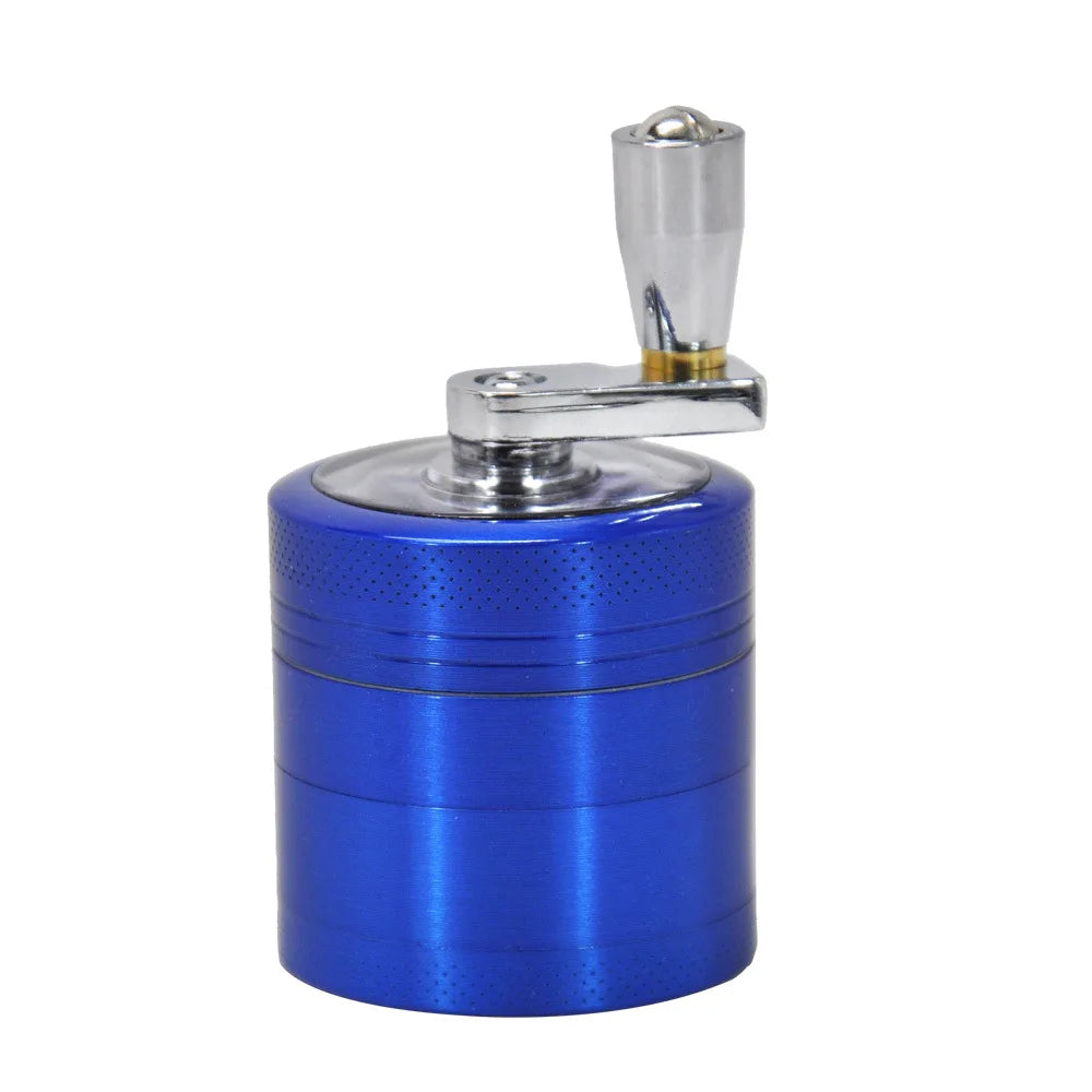 New 4-layer Tobacco Grinder 40MM Manual Metal Zinc Alloy Herb Mill Spice Crusher Smoke Grinder Crusher Hand Crank Miller