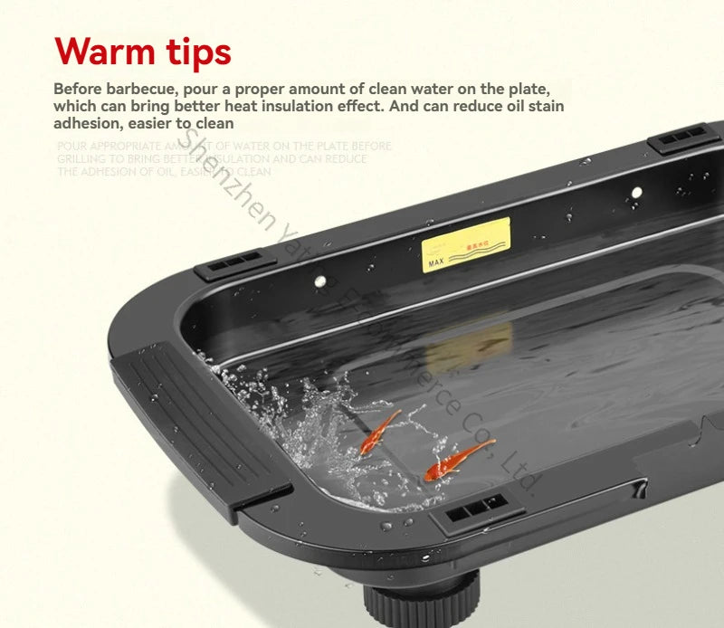 Smokeless Electric Barbecue Korean Non-stick Electric Barbecue Grill Electric Grill Grill Barbecue Machine Teppanyaki Stove